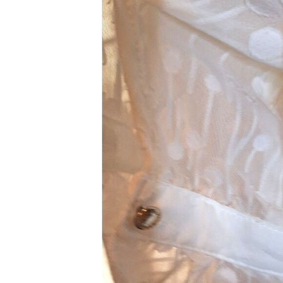 Tommy Hilfiger White Chiffon Ruffled Fit & Flare Dress Size 8 NWT - Picture 11 of 16